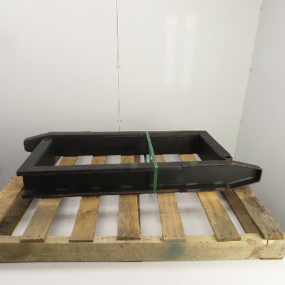42" x 5-3/4" Pipe Shaft Mounted 1-3/8" Pin Style Telehandler Pallet Forks Set/2