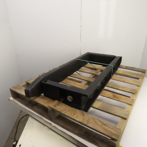 42" x 5-3/4" Pipe Shaft Mounted 1-3/8" Pin Style Telehandler Pallet Forks Set/2