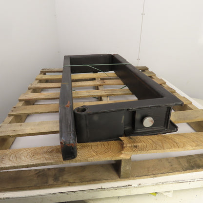 42" x 5-3/4" Pipe Shaft Mounted 1-3/8" Pin Style Telehandler Pallet Forks Set/2