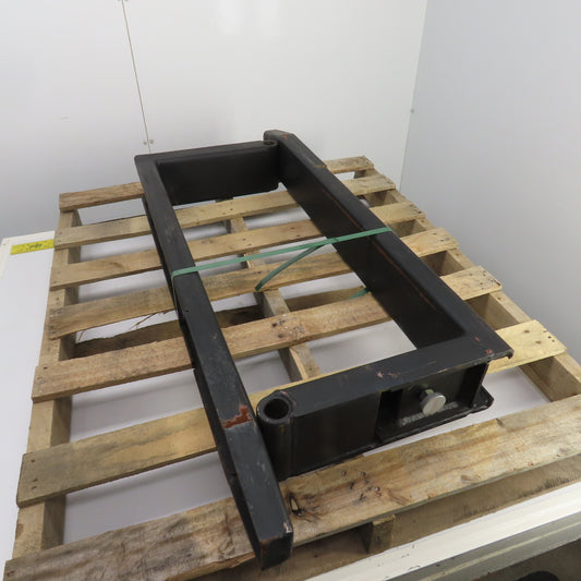 42" x 5-3/4" Pipe Shaft Mounted 1-3/8" Pin Style Telehandler Pallet Forks Set/2