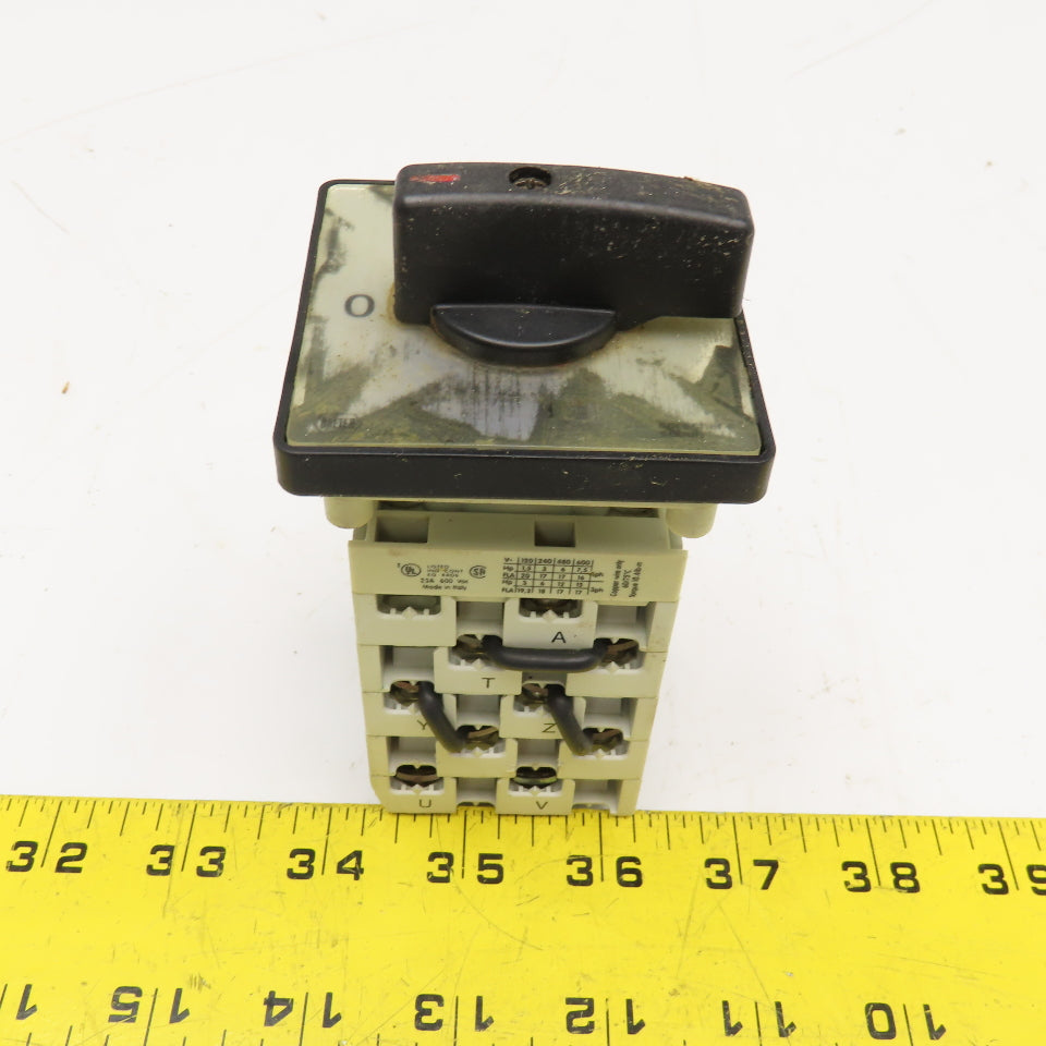 Sprecher + Schuh LE2-25 3 Position Rotary Cam Switch 660V 25A 13kW