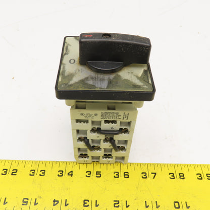 Sprecher + Schuh LE2-25 3 Position Rotary Cam Switch 660V 25A 13kW