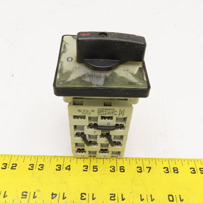Sprecher + Schuh LE2-25 3 Position Rotary Cam Switch 660V 25A 13kW