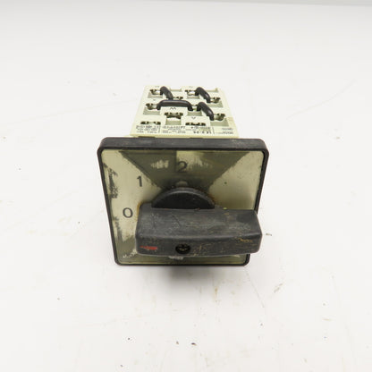 Sprecher + Schuh LE2-25 3 Position Rotary Cam Switch 660V 25A 13kW