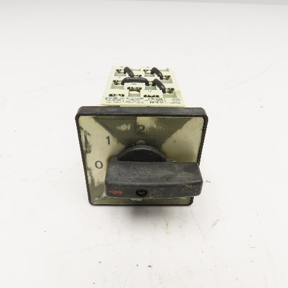 Sprecher + Schuh LE2-25 3 Position Rotary Cam Switch 660V 25A 13kW
