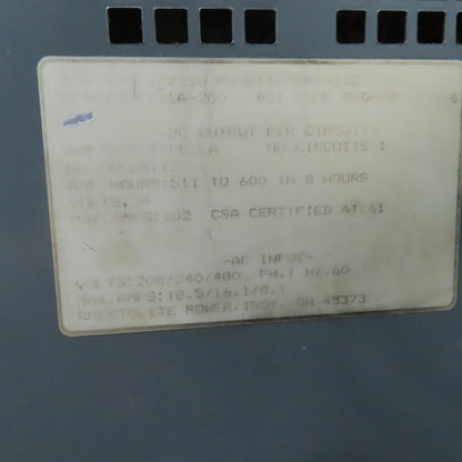 Hobart 600M1-12C 24V 102A Forklift Battery Charger 12-Cell 208-240/480V 1PH