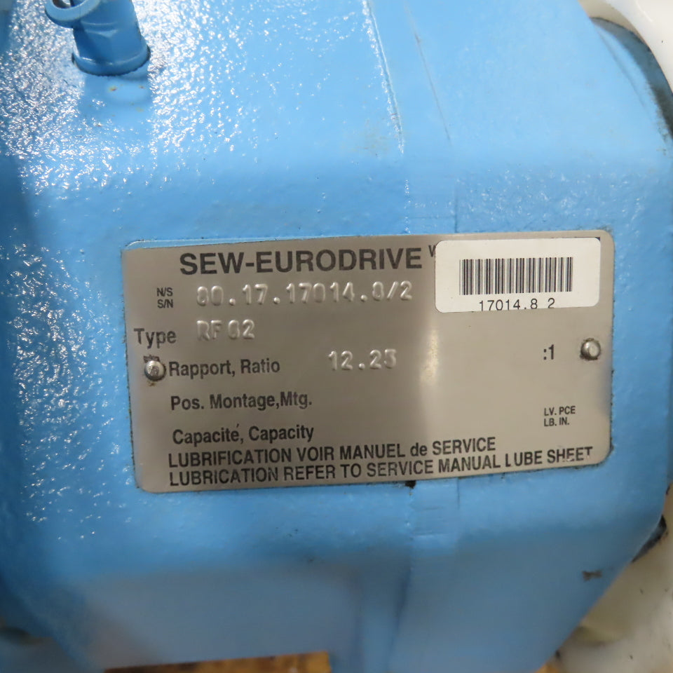 Sew-Eurodrive SA92 RF62 140.62:1 Ratio Parallel Shaft Helical Gear Reducer