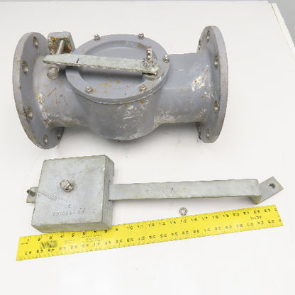 6" Stainless Steel Flange Mount Swing Check Valve W/ Lever Arm Counterweight