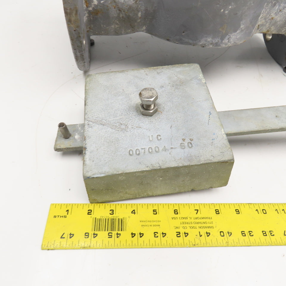 6" Stainless Steel Flange Mount Swing Check Valve W/ Lever Arm Counterweight