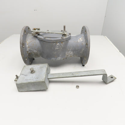 6" Stainless Steel Flange Mount Swing Check Valve W/ Lever Arm Counterweight