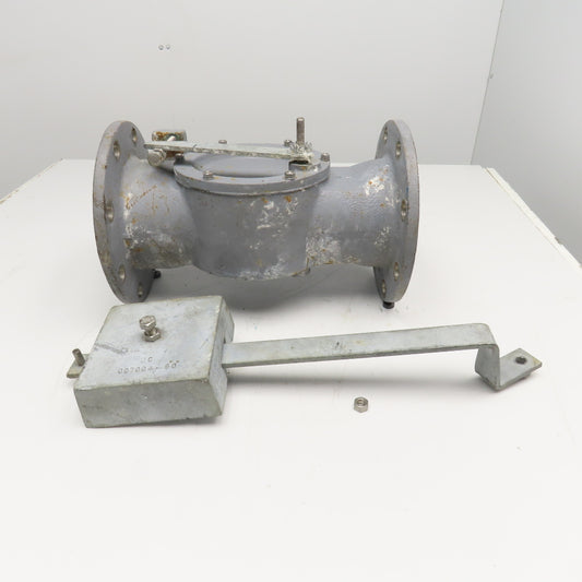 6" Stainless Steel Flange Mount Swing Check Valve W/ Lever Arm Counterweight