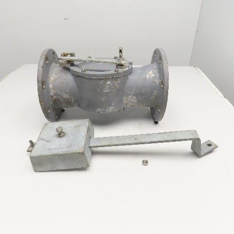 6" Stainless Steel Flange Mount Swing Check Valve W/ Lever Arm Counterweight