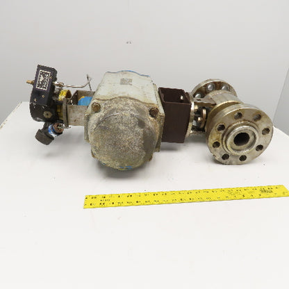 Jamesbury VPVL600 2" Stainless Steel RTJ Flange Mount Valve & Pneumatic Actuator