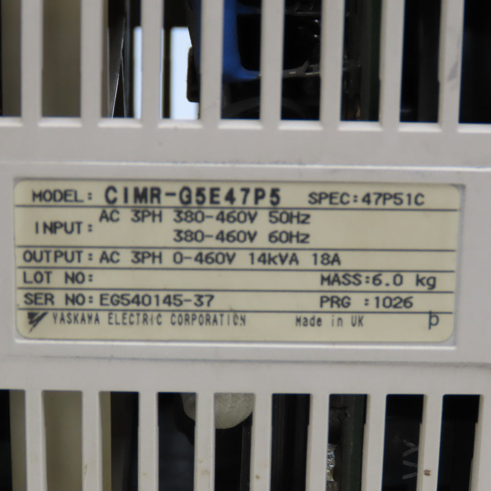 Yaskawa CIMR-G5E47P5 616G5 Varispeed 400V 7.5kW 0-460V AC Drive