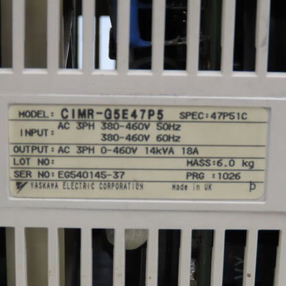 Yaskawa CIMR-G5E47P5 616G5 Varispeed 400V 7.5kW 0-460V AC Drive