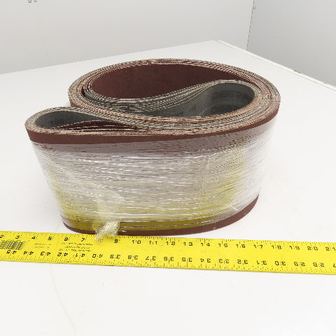 Deerfos 7" x 93" Aluminum Oxide Sanding Belt 100 Grit Lot Of 13
