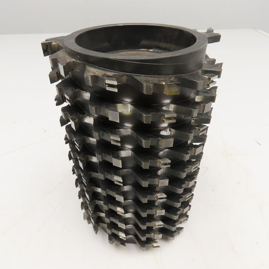 d40Z12-HW 120mm OD x 180mm Multi-Spiral Wood Planing Roller Cylinder 40mm Bore