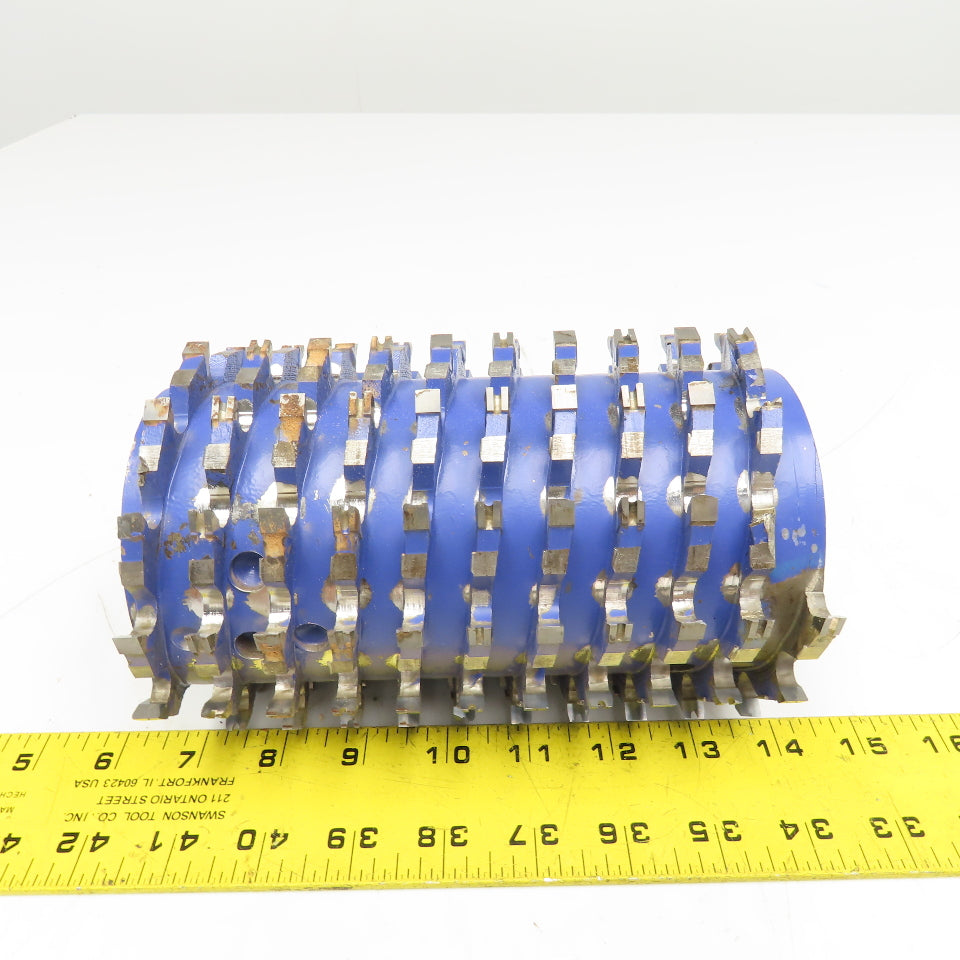 119mm OD x 180mm Multi-Spiral Wood Planing Roller Cylinder 40mm Bore
