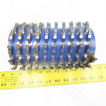119mm OD x 180mm Multi-Spiral Wood Planing Roller Cylinder 40mm Bore