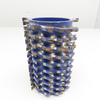 119mm OD x 180mm Multi-Spiral Wood Planing Roller Cylinder 40mm Bore