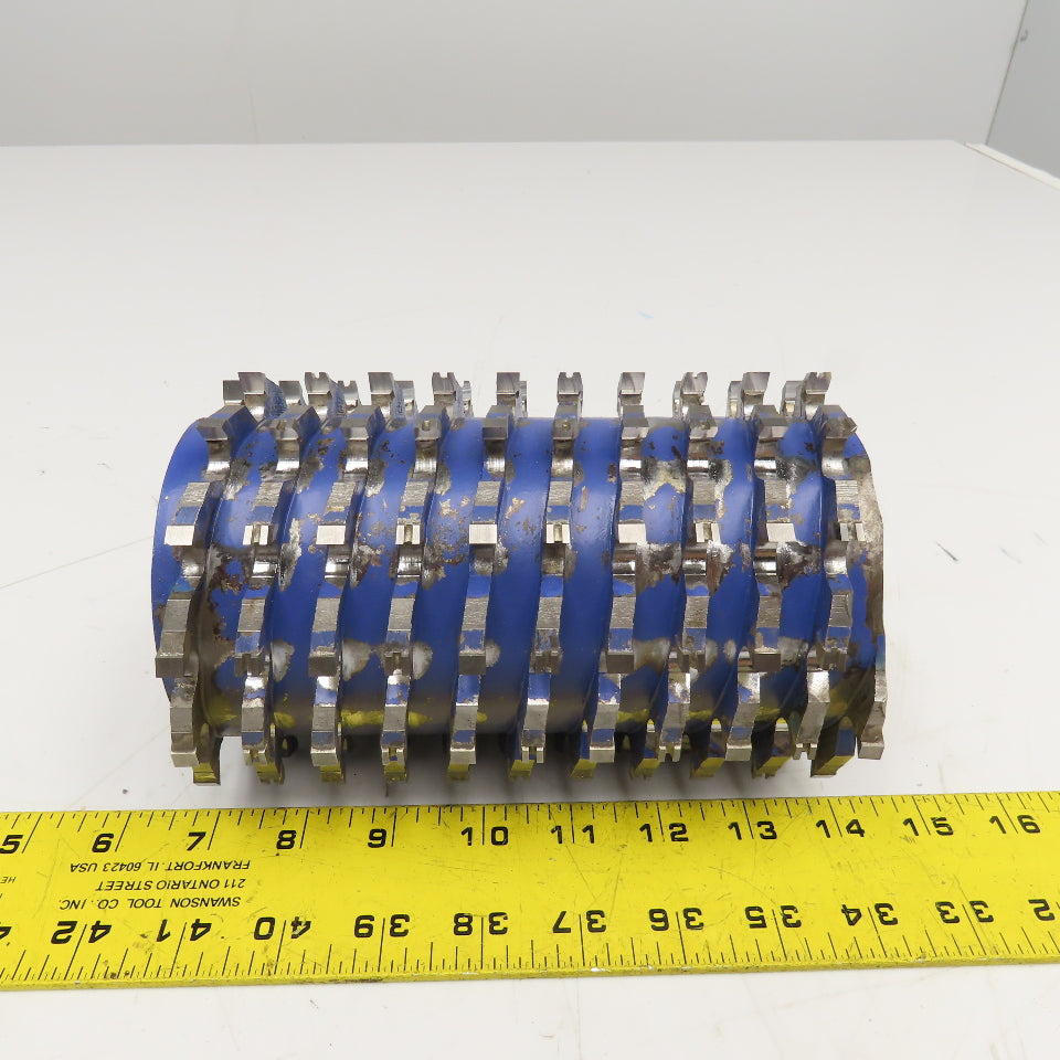 118mm OD x 180mm Multi-Spiral Wood Planing Roller Cylinder 40mm Bore