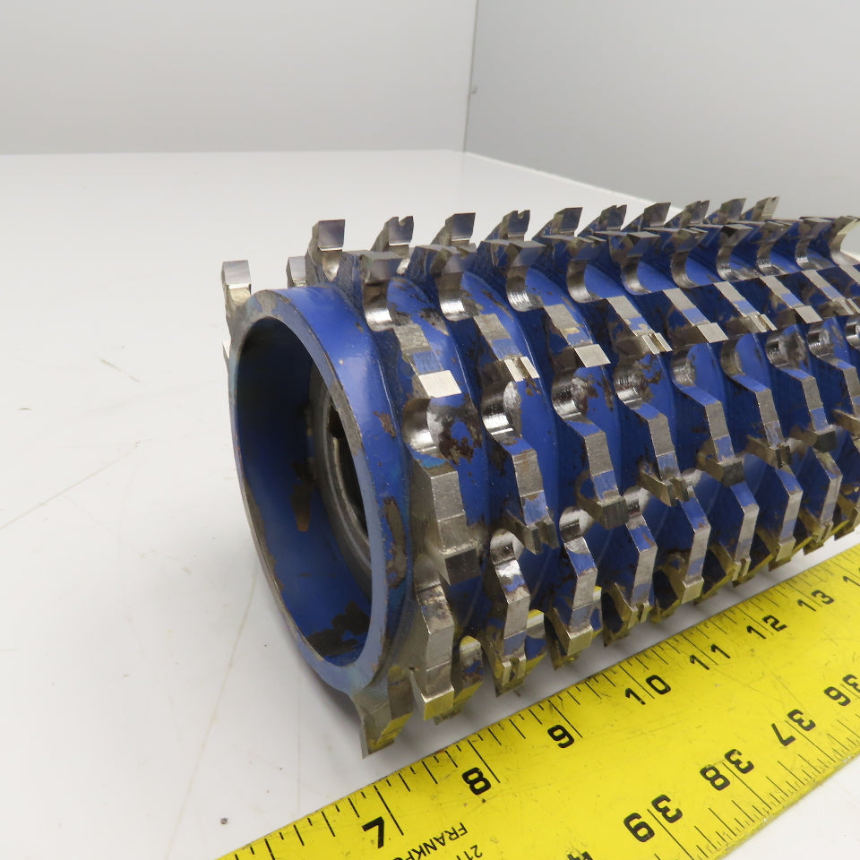 118mm OD x 180mm Multi-Spiral Wood Planing Roller Cylinder 40mm Bore