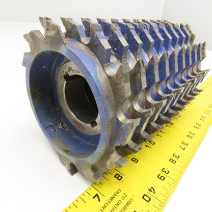 d40Z12-HW 119mm OD x 180mm Multi-Spiral Wood Planing Roller Cylinder 40mm Bore