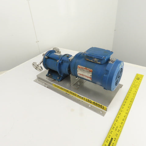 Liquiflo SP000 1HP Stainless Steel Displector Feed Pump 230/460V 3PH 1725RPM