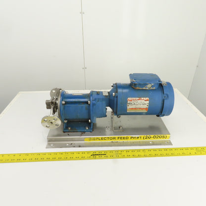 Liquiflo SP000 1HP Stainless Steel Displector Feed Pump 230/460V 3PH 1725RPM