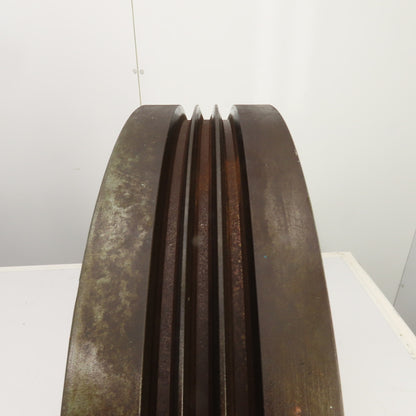 Quincy 8297-1R 23-1/2" OD Cast Iron Air Compressor Flywheel 3-Groove 1.9" Bore