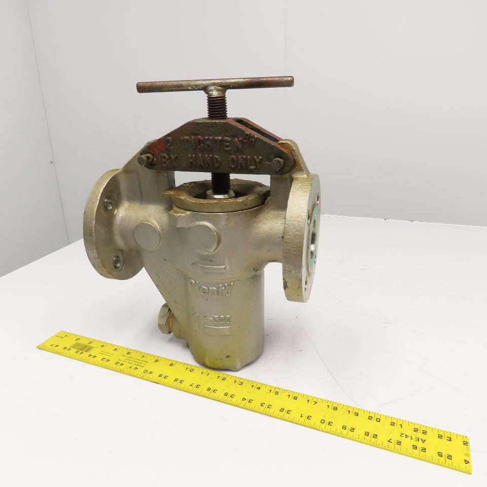 Plenty 2"-300 Simplex 2" Flange Mount Single Filter Assembly Stainless Steel