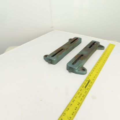 Cast Iron 254T Adjustable Pulley Motor Frame Base Heavy Duty17-1/2" OAL Set Of 2