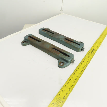Cast Iron 254T Adjustable Pulley Motor Frame Base Heavy Duty17-1/2" OAL Set Of 2