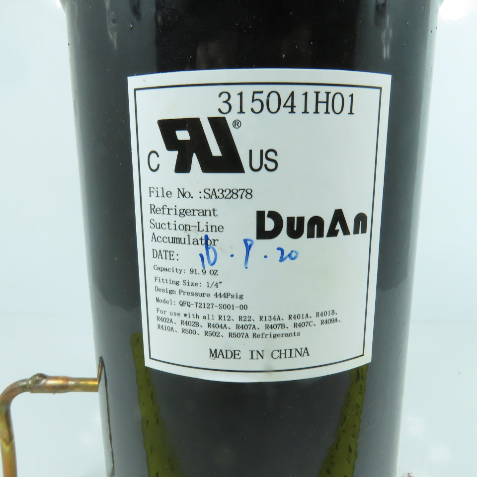 DunAn 315041H01 Suction Line Expansion Accumulator Tank 91.9 OZ Capacity