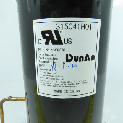 DunAn 315041H01 Suction Line Expansion Accumulator Tank 91.9 OZ Capacity