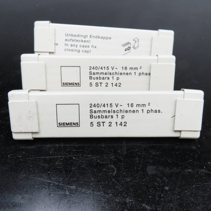 Siemens 5 ST 2 142 1Ph Bus Bar 240/415V 5 Point Lot Of 3