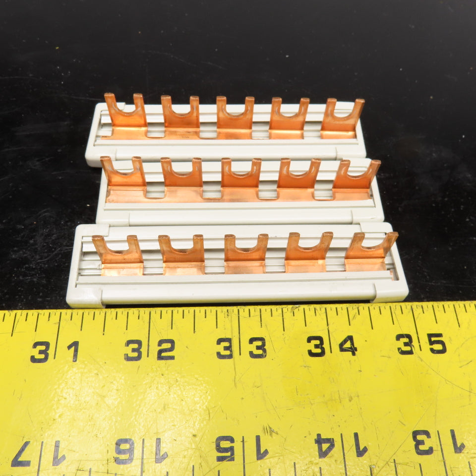 Siemens 5 ST 2 142 1Ph Bus Bar 240/415V 5 Point Lot Of 3