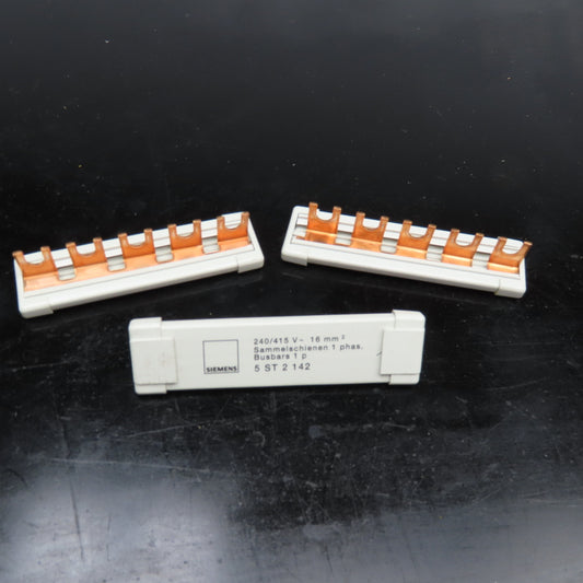 Siemens 5 ST 2 142 1Ph Bus Bar 240/415V 5 Point Lot Of 3