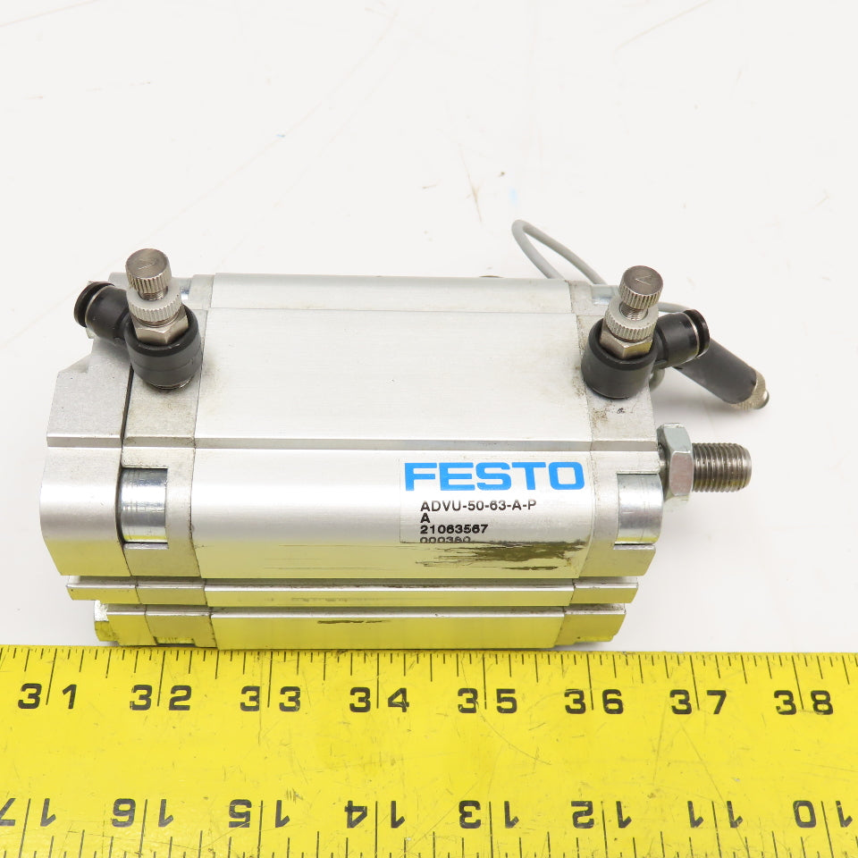 Festo ADVU-50-63-A-P 50mm Bore 63mm Stroke Double Acting Air Cylinder