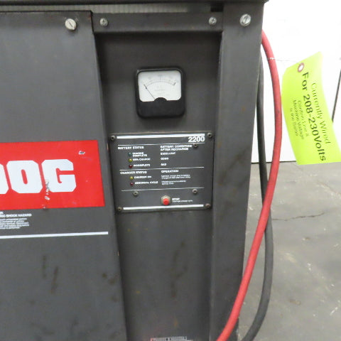 Bulldog 12M600C22 24V 120A Forklift Battery Charger 12-Cell 240/480V 3PH 600AH