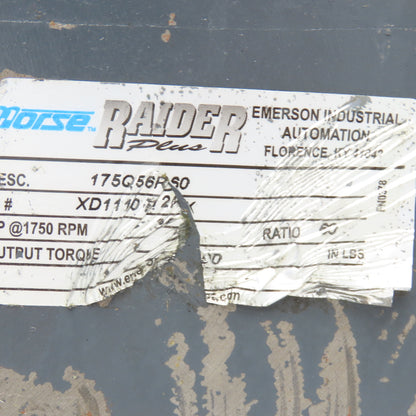 Morse 175Q56R60 60:1 Ratio 29RPM 90V DC Gear Motor .5Hp Tested