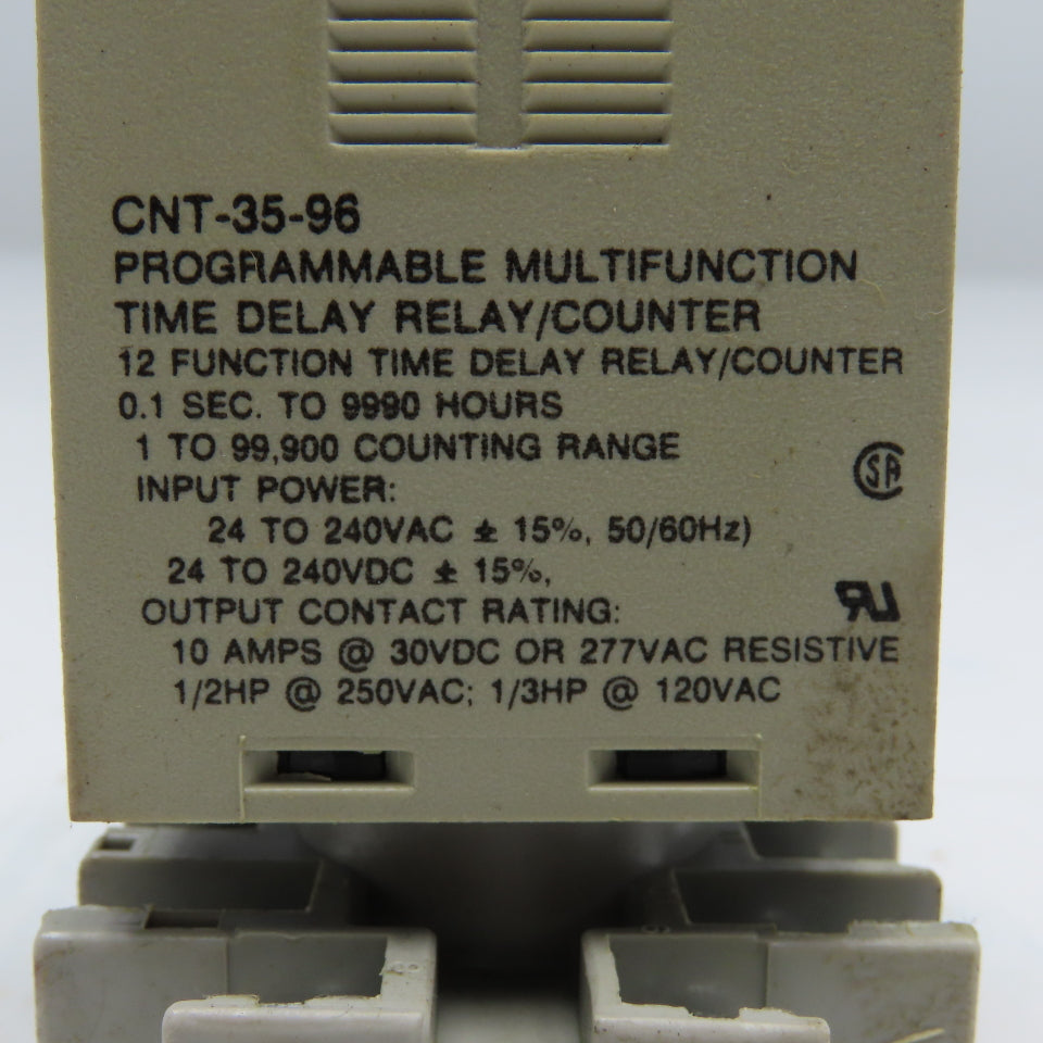 Siemens CNT-35-96 24-240V AC/DC Multifunction Time Delay Relay Counter