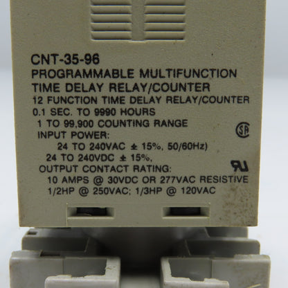 Siemens CNT-35-96 24-240V AC/DC Multifunction Time Delay Relay Counter