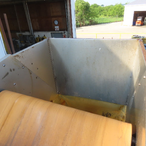 Milnor CONW304H 36" x 200" OAL Cleated Incline Batch Conveyor 480V 98" Disch.