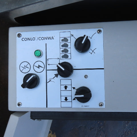 Milnor CONW304H 36" x 200" OAL Cleated Incline Batch Conveyor 480V 98" Disch.