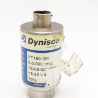 Dynisco PT160-3M 0-3000PSI Pressure Transducer 16-32VDC 1/8" NPT