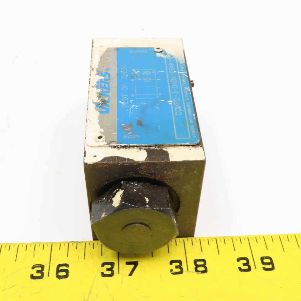 Vickers DGMPC-3-DBAK-41 System Stak Pilot Operated Hydraulic Check Valve