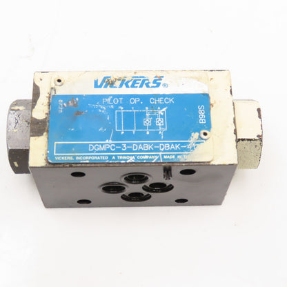 Vickers DGMPC-3-DBAK-41 System Stak Pilot Operated Hydraulic Check Valve