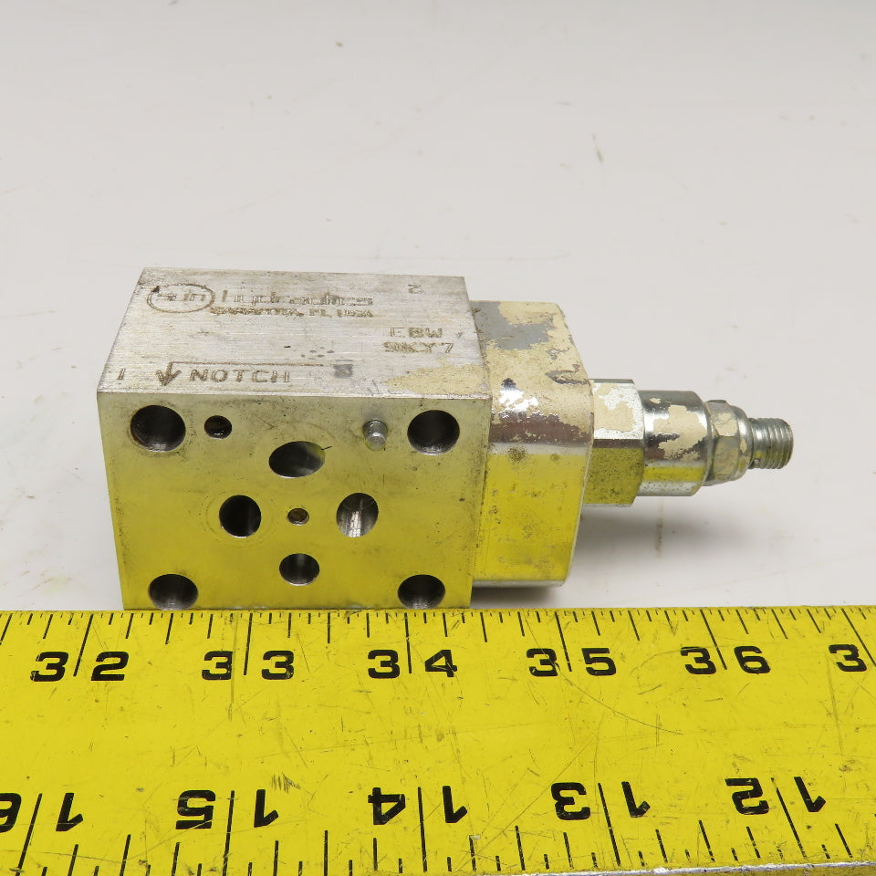 Sun Hydraulics EBW ISO 06 Sandwich Valve W/ 9HN7 Cartridge