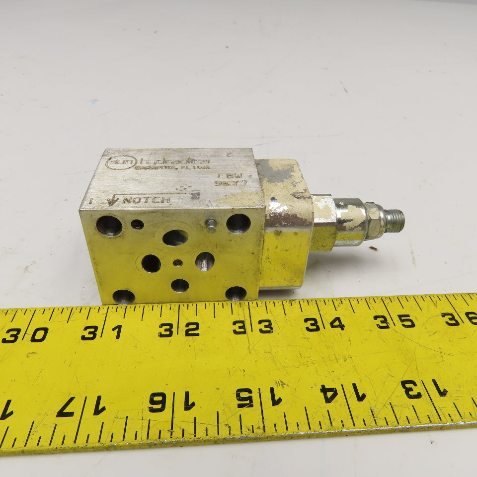 Sun Hydraulics EBW ISO 06 Sandwich Valve W/ 9HN7 Cartridge